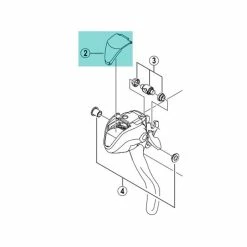 Capot Frontal Shimano ST-2300 (Y6SG45000) - X 1