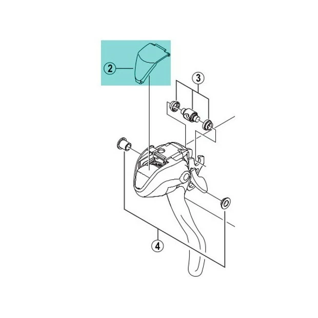 Capot Frontal Shimano ST-2300 (Y6SG45000) - X 1 3 Capot Frontal Shimano ST-2300 (Y6SG45000) - X 1