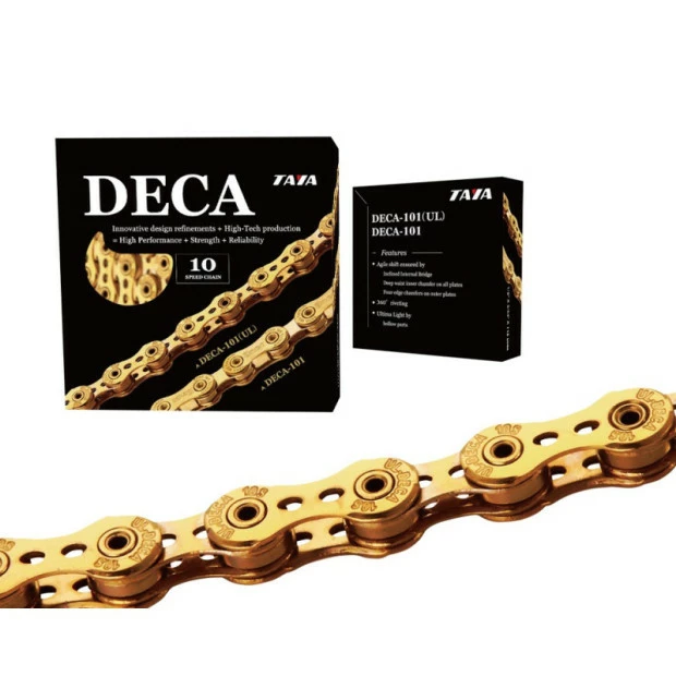Chaine Taya DECA-101 UL 10 Vitesses - Ti-Gold 3 Chaine Taya DECA-101 UL 10 Vitesses - Ti-Gold