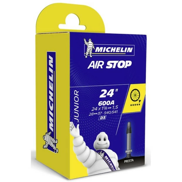 Chambre à Air Michelin AIRSTOP - 600x28A-600A CONFORT Presta 3 Chambre à Air Michelin AIRSTOP - 600x28A-600A CONFORT Presta