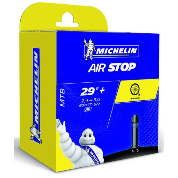 Chambre à Air Michelin Airstop 29"+ 60/70-622 Valve Schrader 3 Chambre à Air Michelin Airstop 29"+ 60/70-622 Valve Schrader