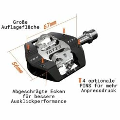 Pédales Automatiques Tatze Mc-Fly Axe Titane 10 Pédales Automatiques Tatze Mc-Fly Axe Titane -Boutique Pneus et Chambres à Air pas cher pedales automatiques tatze mc fly axe titane 2