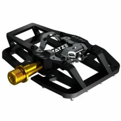 Pédales Automatiques Tatze Two Face Axe Titane -Boutique Pneus et Chambres à Air pas cher pedales automatiques tatze two face axe titane 2
